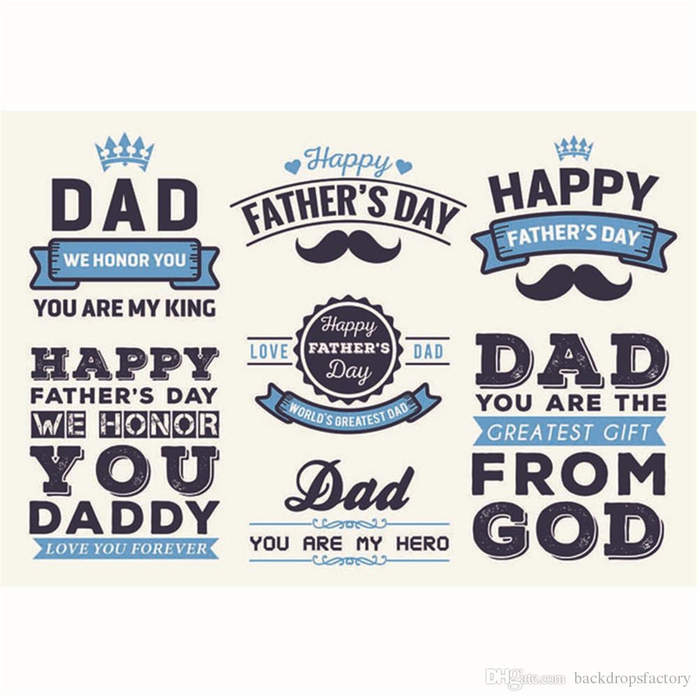 2019 Happy Fathers Day Backdrop For Photography Party Themed Photo 