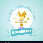 5 February National Weathermans Day Royalty Free Vector