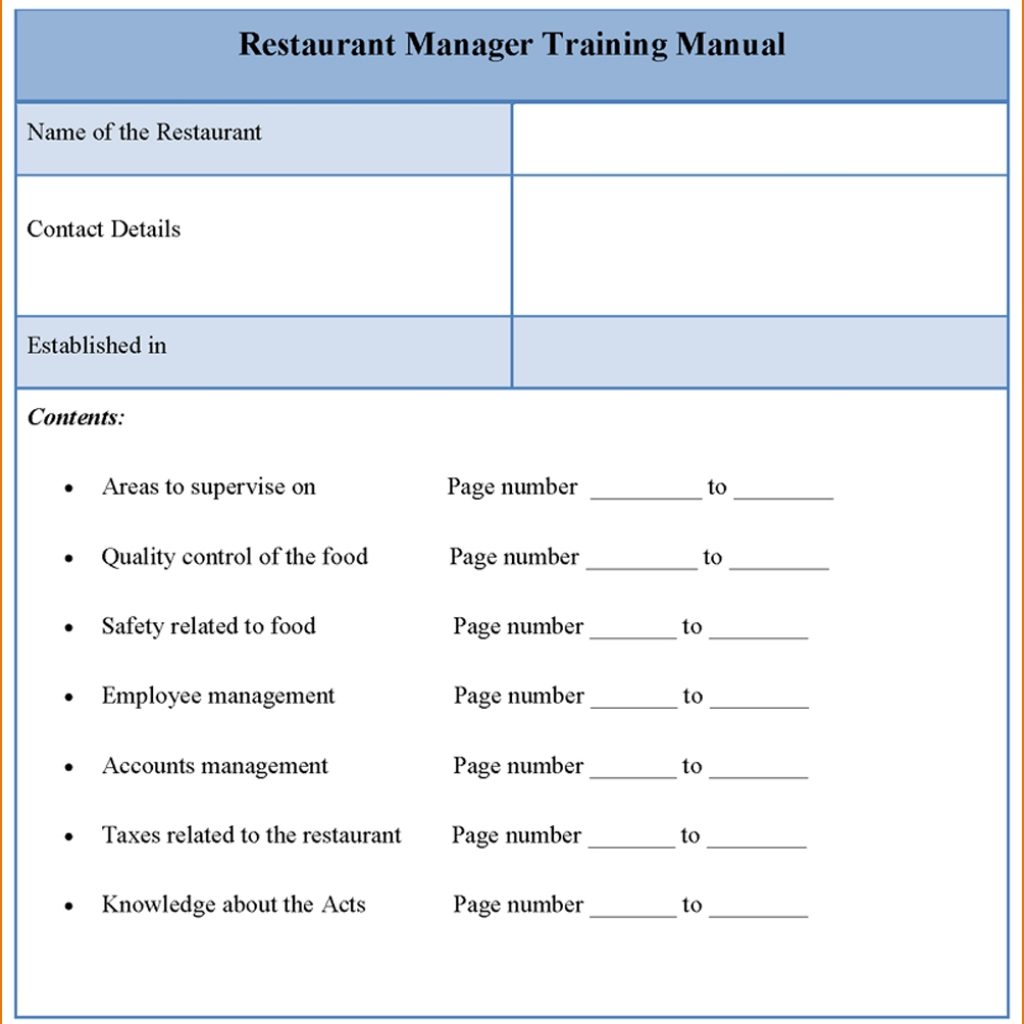 5 Training Manual Template Teknoswitch