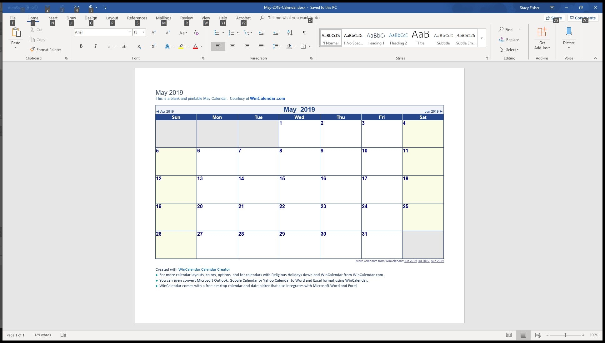 7 Top Place To Find Free Calendar Templates For Word