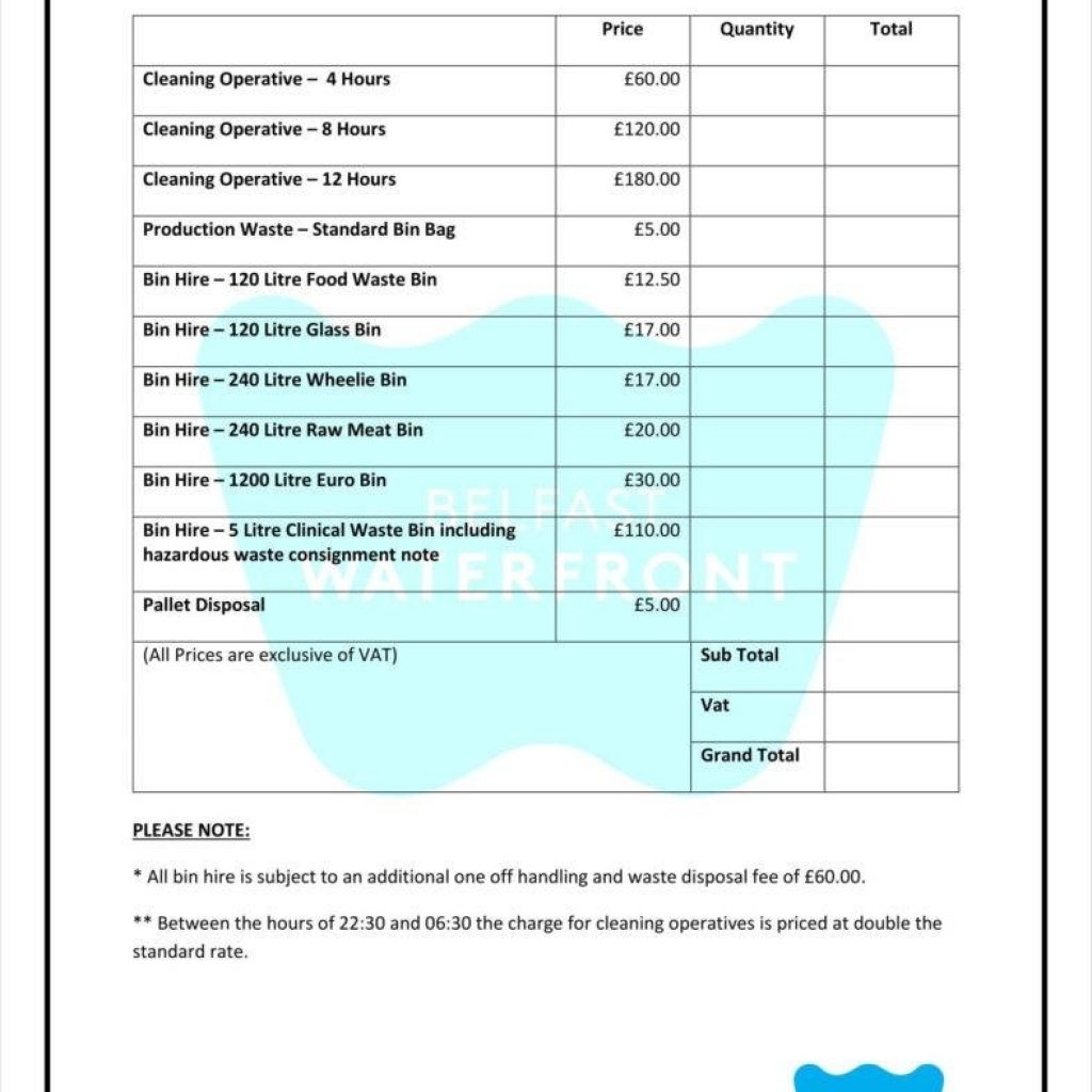 9 Service Price List Templates Free Samples Examples Formats