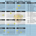 Argentina 2019 2020 Holiday Calendar