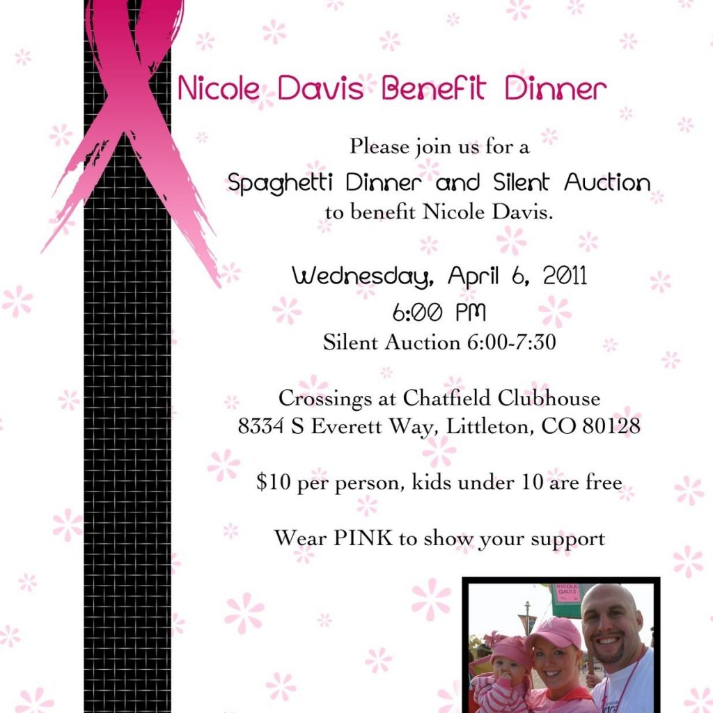 Benefit Supper Flyer Comment Allie Breast Cancer Fundraiser