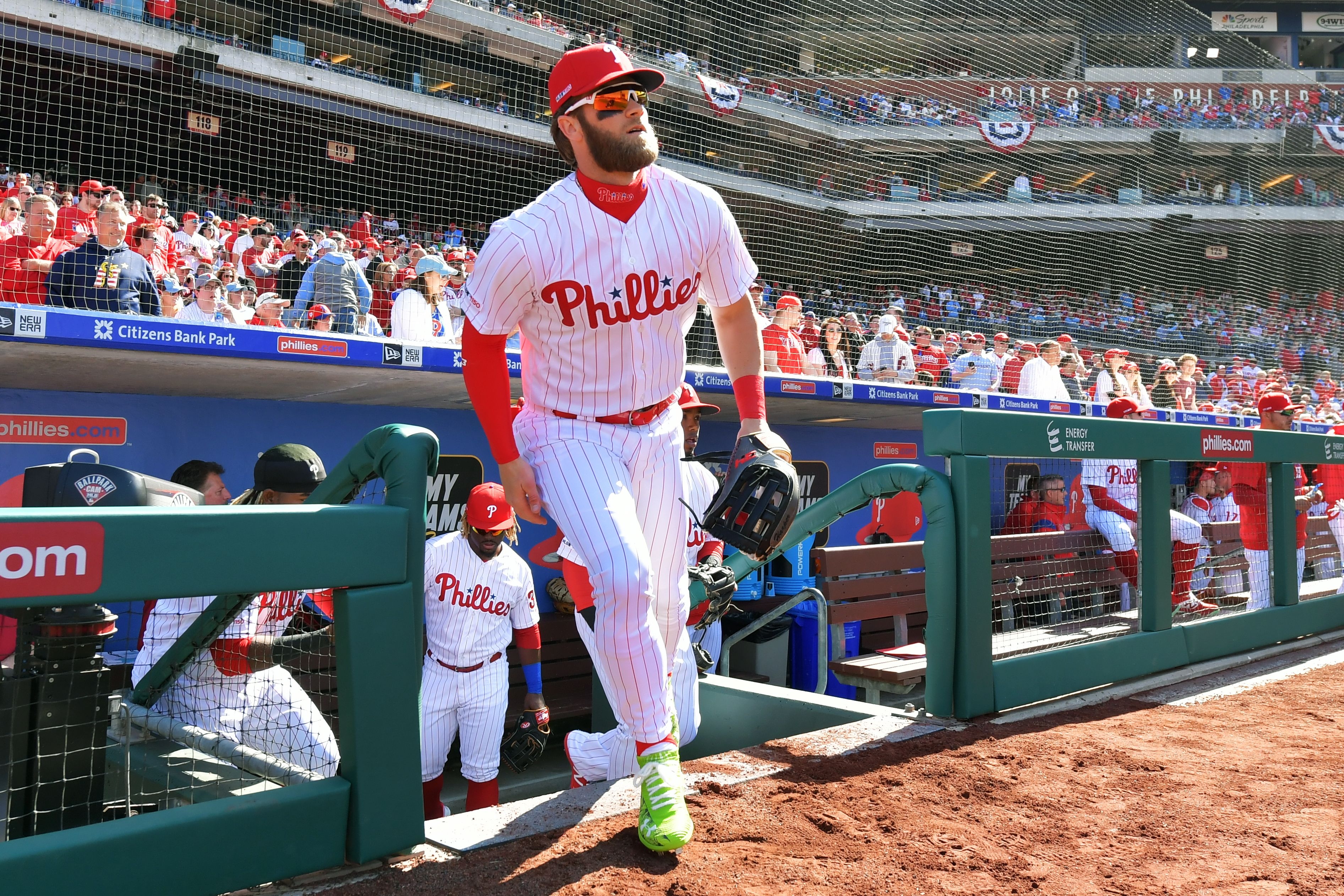 Bryce Harper Philadelphia Phillies Shine On Opening Day