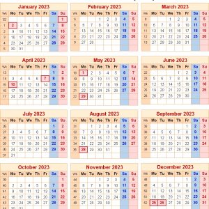 Calendar 2023 Uk With Bank Holidays And Week Numbers