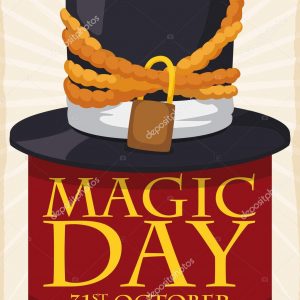 Chained Hat Commemorating Escapist Tricks In Magic Day Magic Day