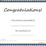 Congratulations Certificate Template