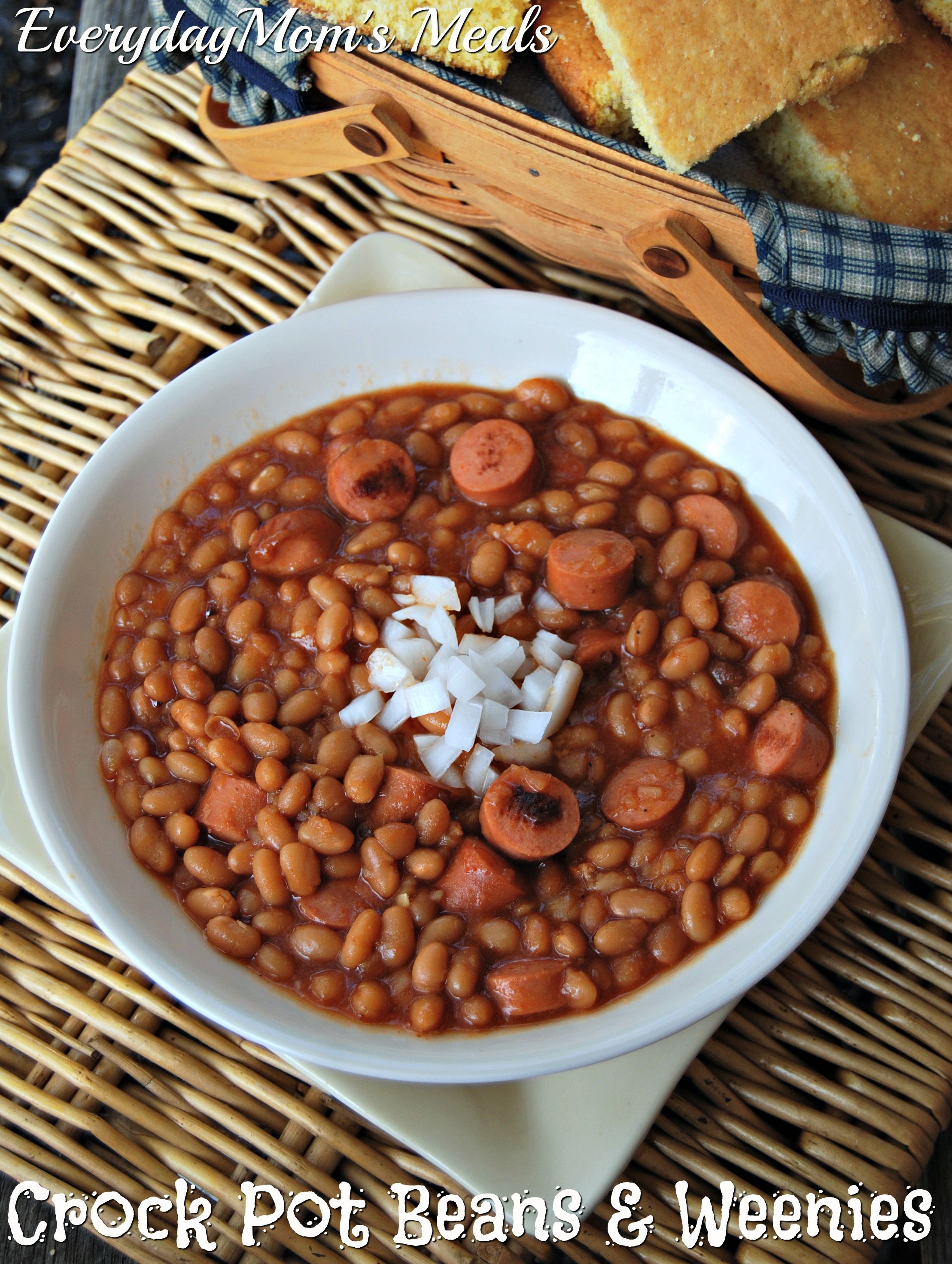 Crock Pot Beans Weenies Everyday Moms Meals Recipes In 2019