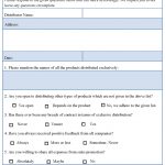 Distributor Questionnaire Template Sample Templates