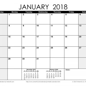 Download A Free Printable Monthly 2018 Calendar From Vertex42