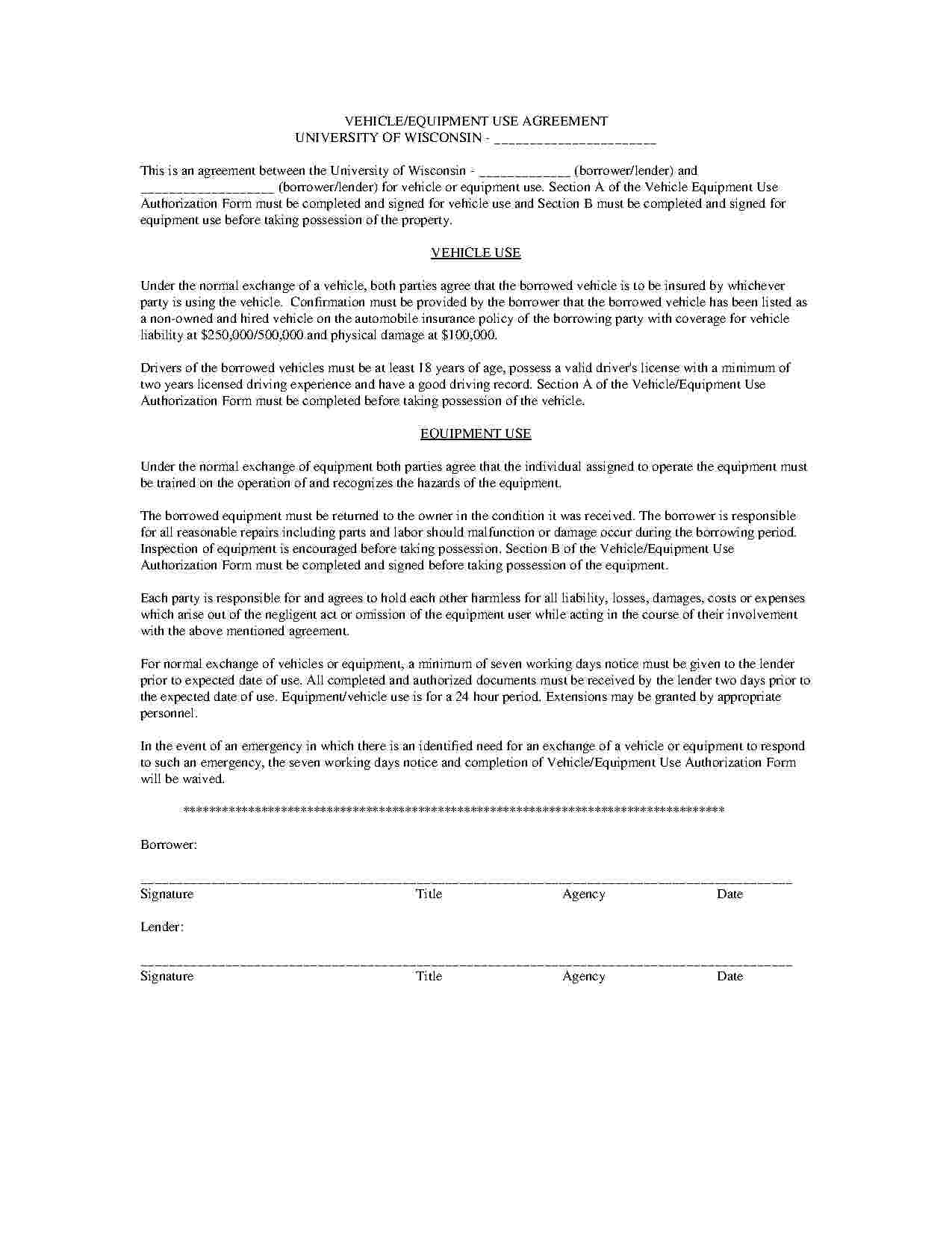 Printable Auto Repair Service Agreement Template Printable Templates