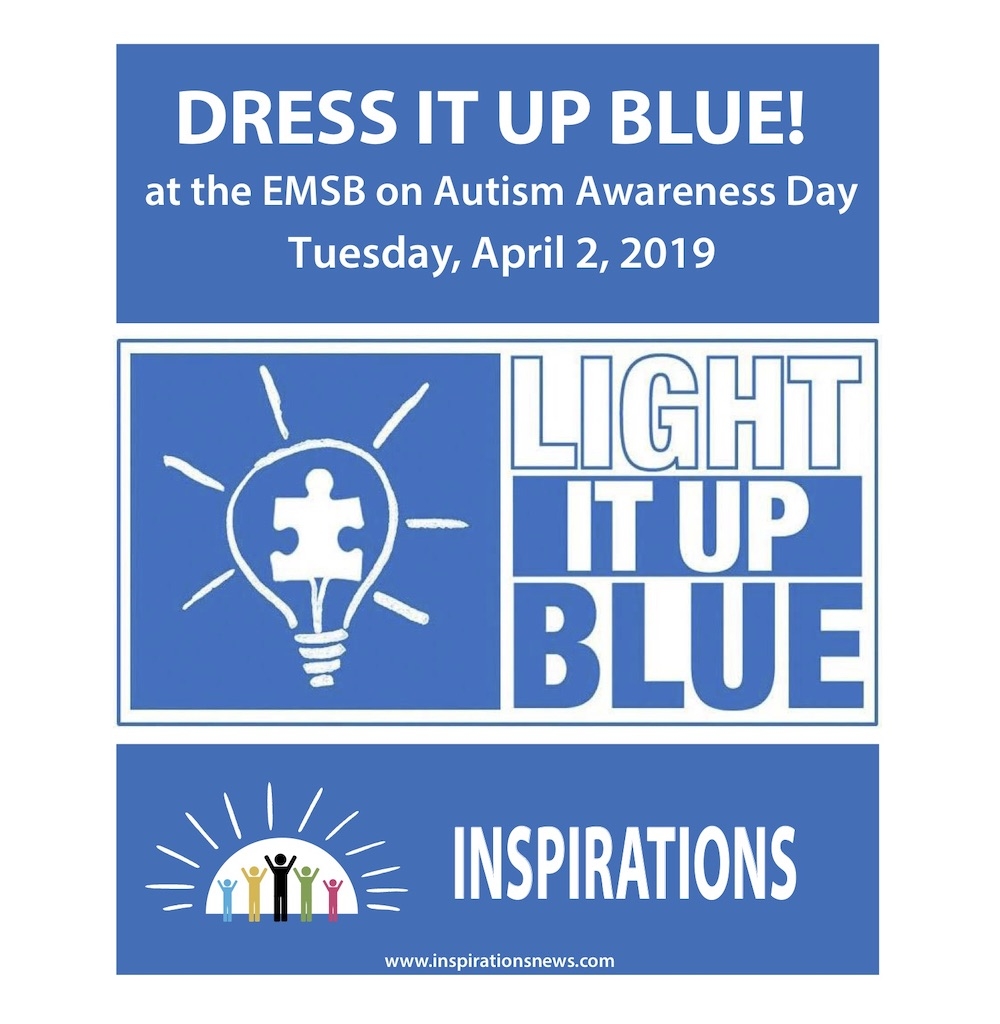 Dress It Up Blue On April 2 In Celebration Of Autism Awareness Day 