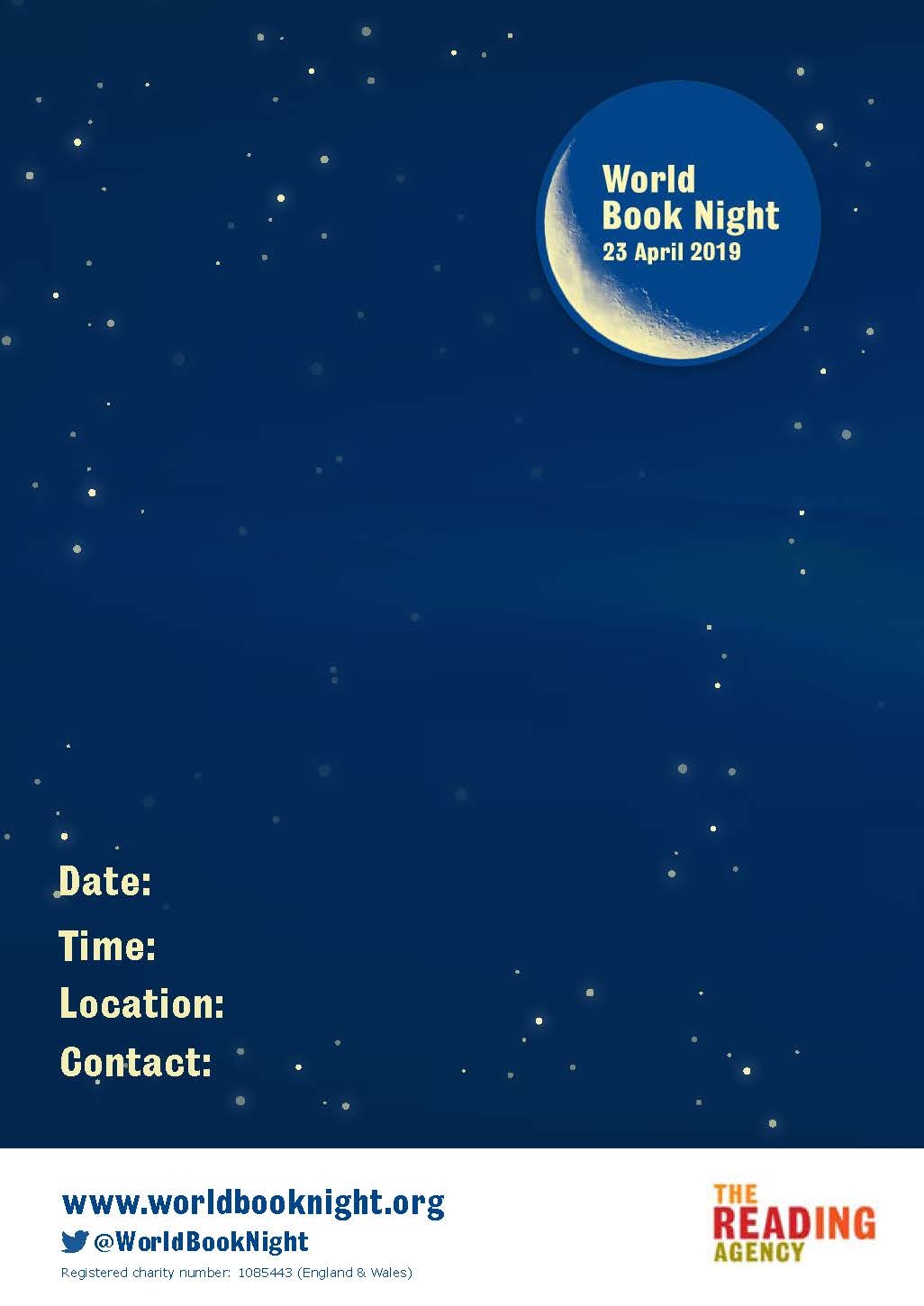 Editable Event Poster Pdf A3 Resources World Book Night