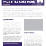 Fact Sheet Uw Brand