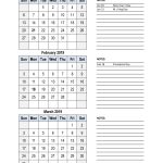 Free Download 2019 Excel Calendar 3 Months In One Excel Spreadsheet