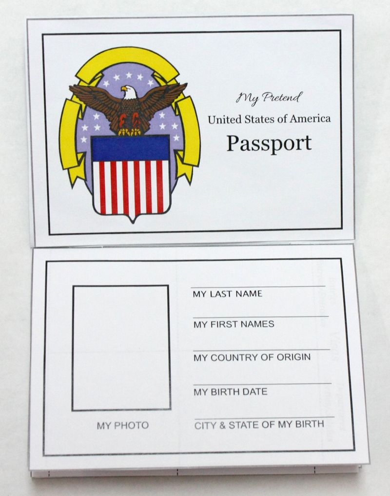 Free Printable Passports For World Thinking Day Crafts For Work