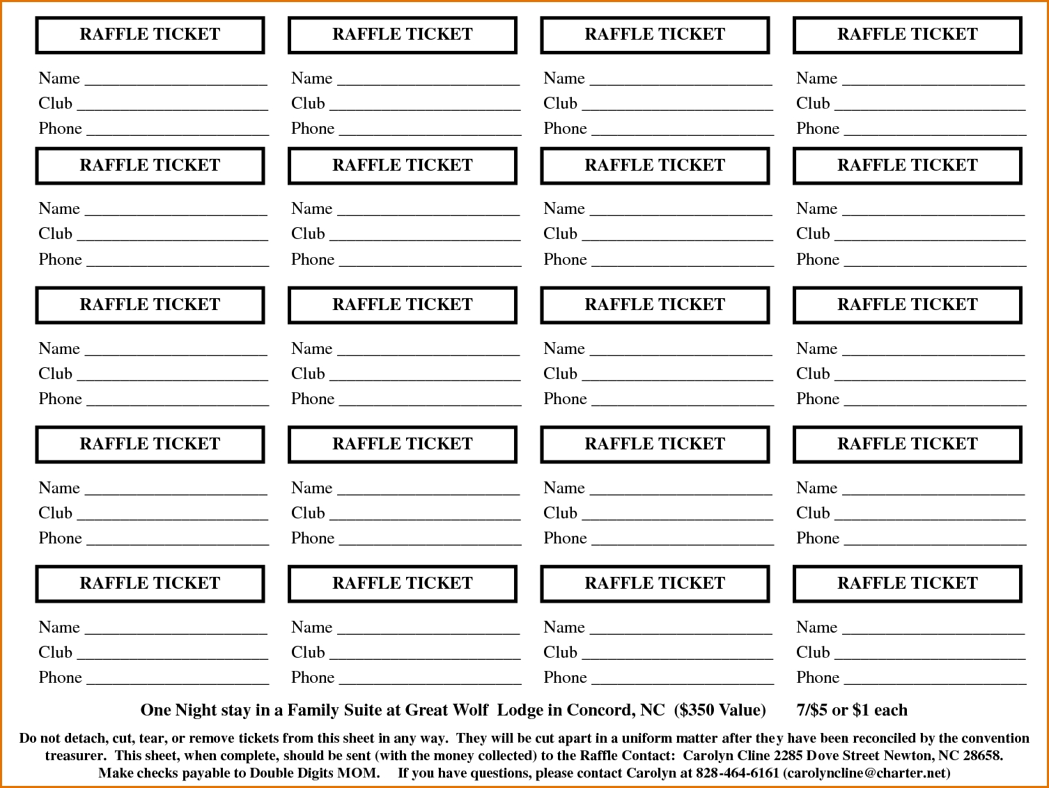 Free Printable Raffle Ticket Template 2 8 Free Printable Raffle 