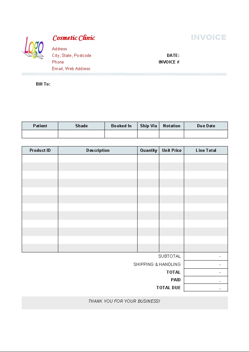 Free Printable Service Invoice Template Free Lawn Service Invoice 