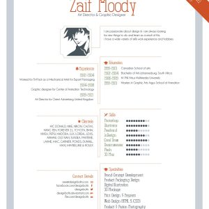 Free Resume Template For Graphic Designers Illustrator Ai Eps File