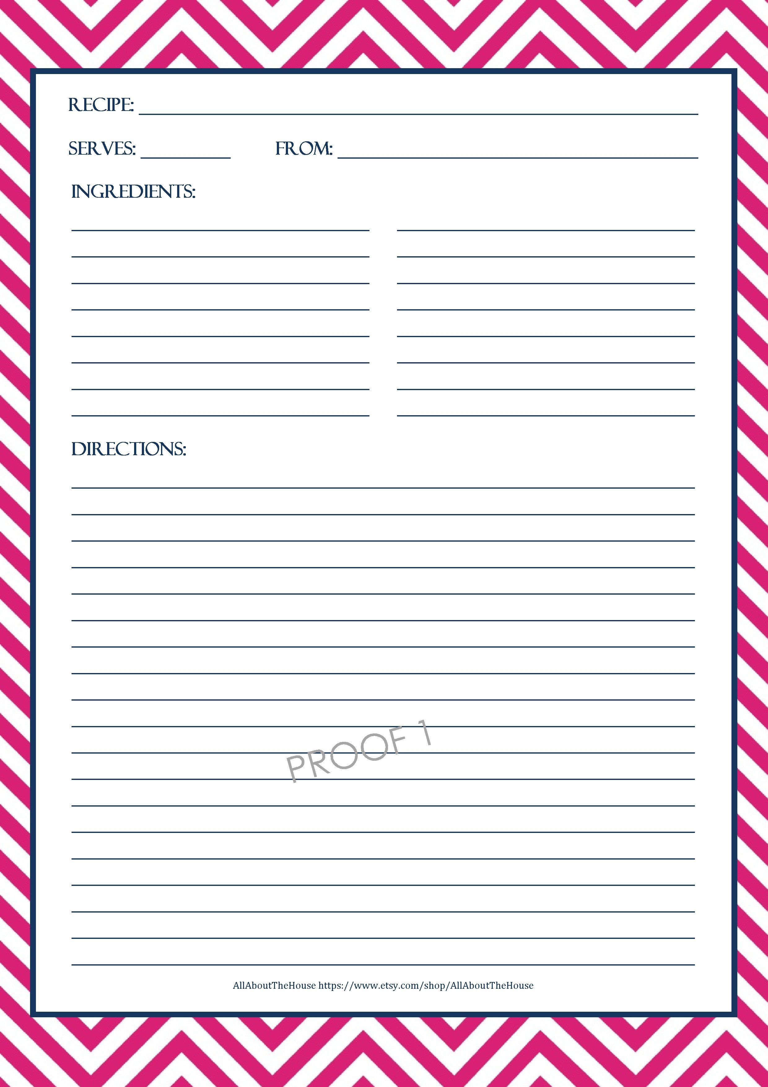 Full Page Recipe Creative Templates Google Search Recipe Cards 