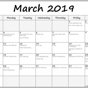 Holidays Calendar March 2019 Marchcalendar Holidayscalendar