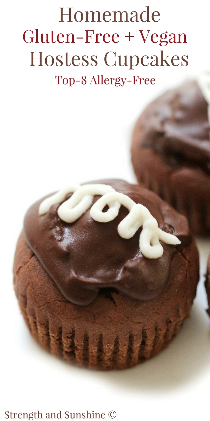 Homemade Gluten Free Vegan Hostess Cupcakes Allergy Free