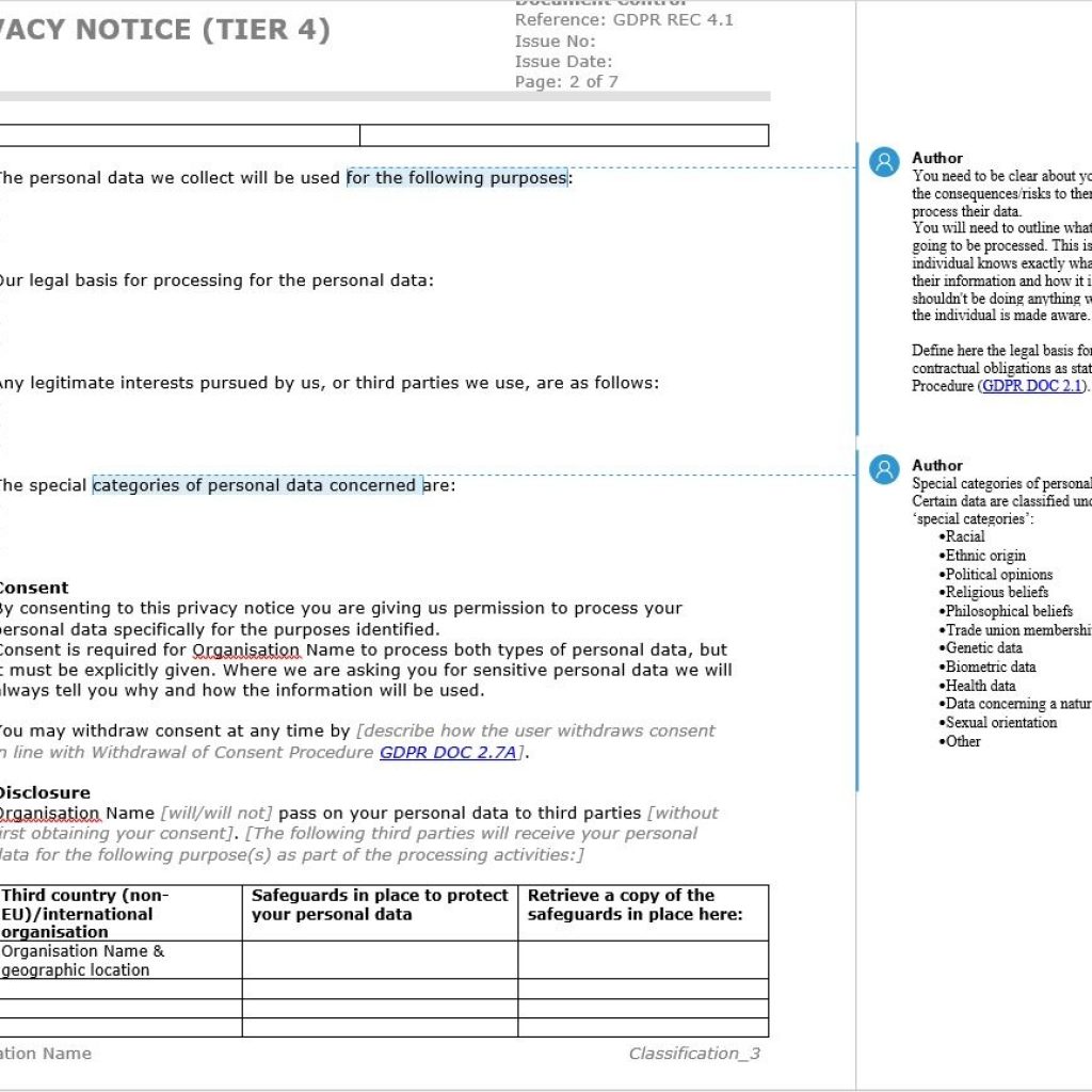 How To Write A Gdpr Privacy Notice With Template Example It