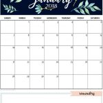 January 2019 Calendar Template Daily Work In Design January