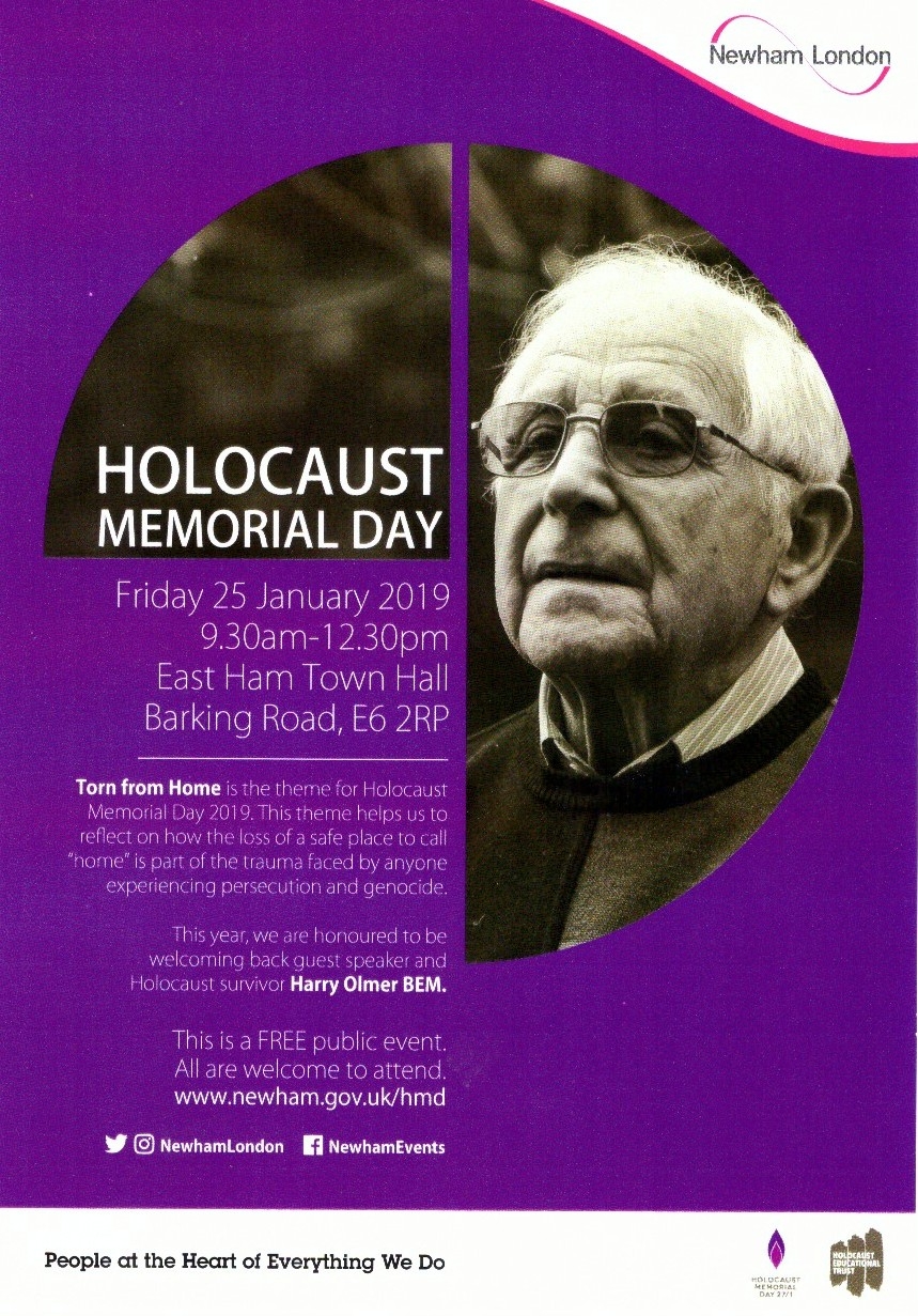 Johns Labour Blog Newham Holocaust Memorial Day 2019 Torn From Home 