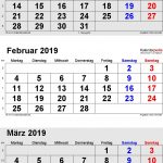 Kalender Februar 2019 Als Pdf Vorlagen