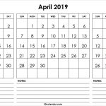 Mar Apr May 2019 Calendar Printable 30 Day Calendar