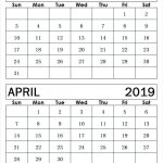 March And April 2019 Calendar Template Calendar Printable