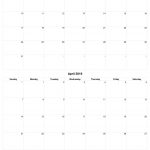 March And April 2019 Free Printable Calendar Template