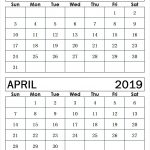 March April 2019 Calendar Template 2019 Calendar Printable