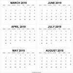 March April May June July August 2019 Calendar March 2019 Calendar