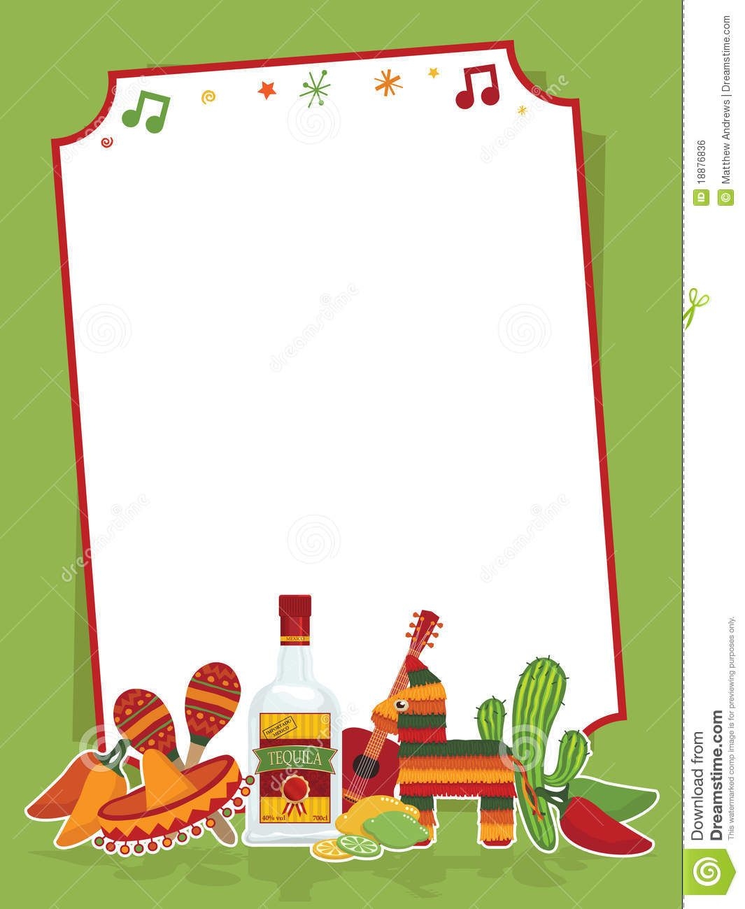 Mexican Food Clipart Borders Printables Stationery Frames Etc