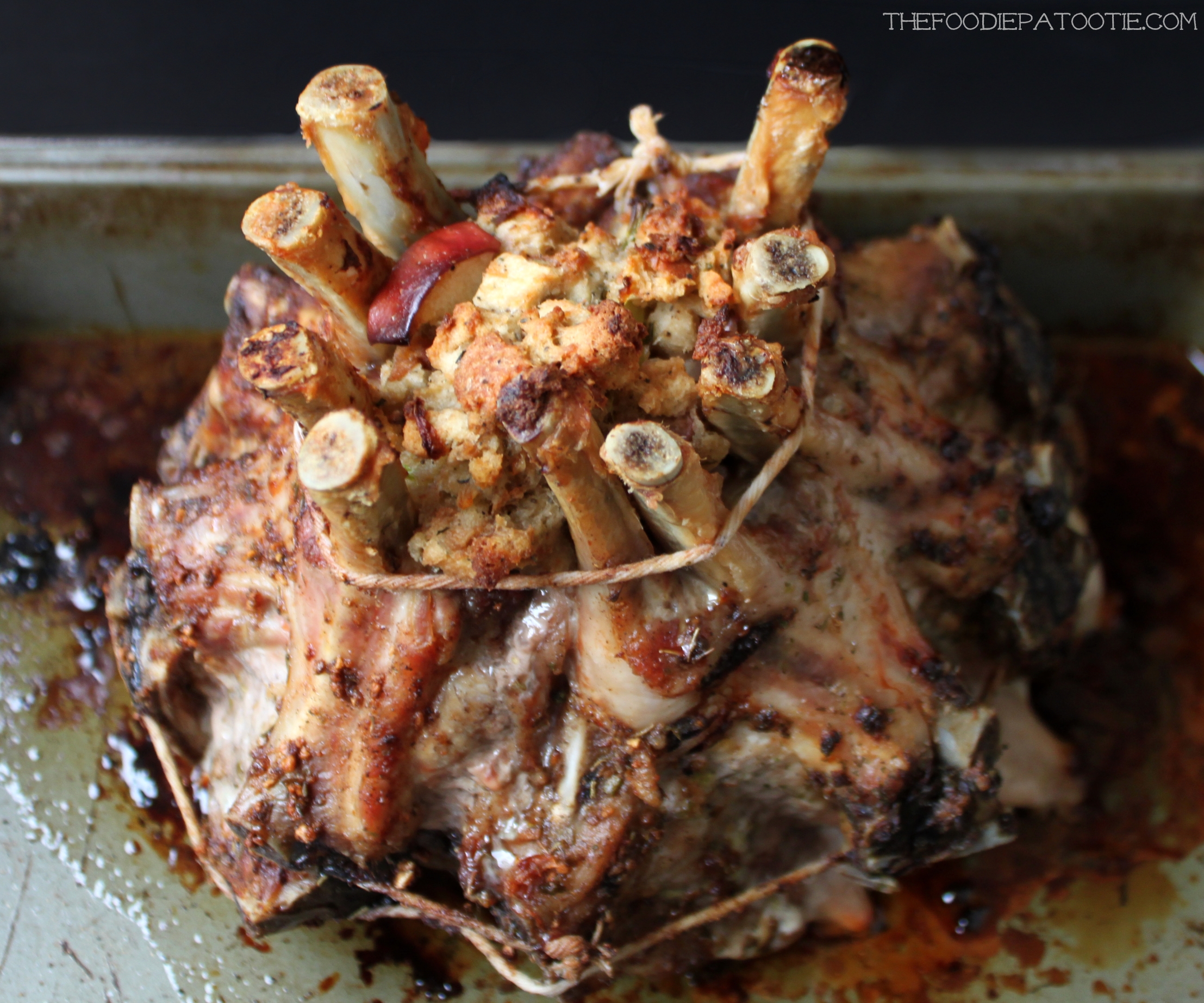 National Crown Roast Of Pork Day Crown Roast With Apple Stuffing 