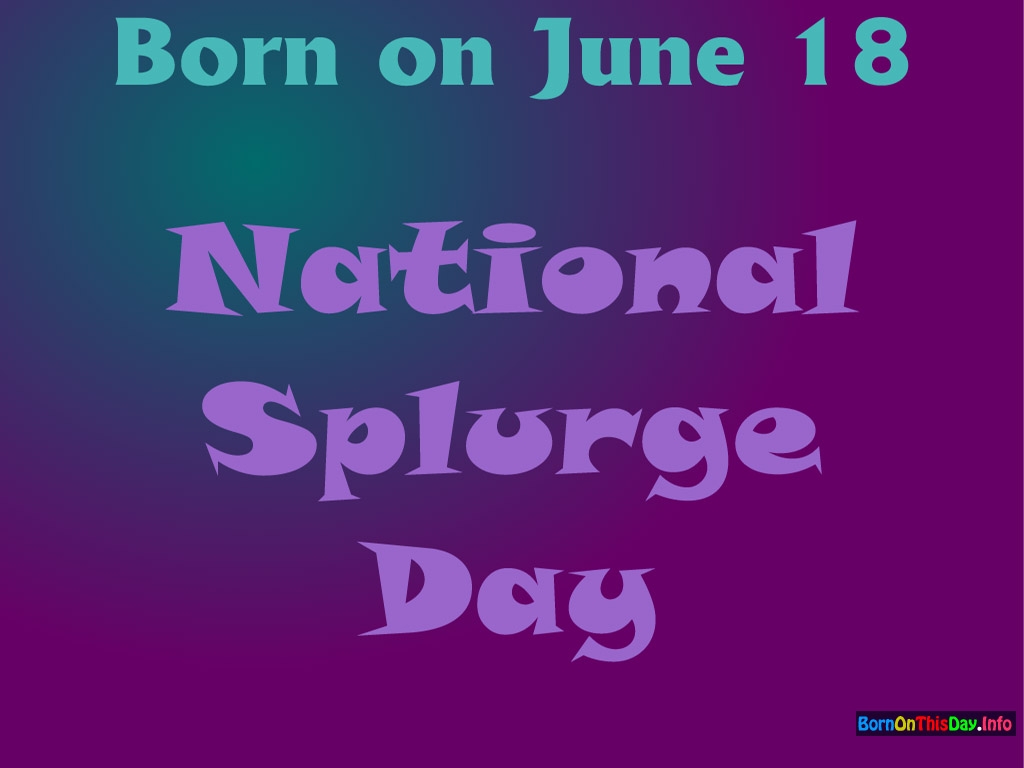 National Splurge Day Graphic Idea 