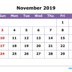 November 2019 Printable Calendar With Week Numbers For Free Download