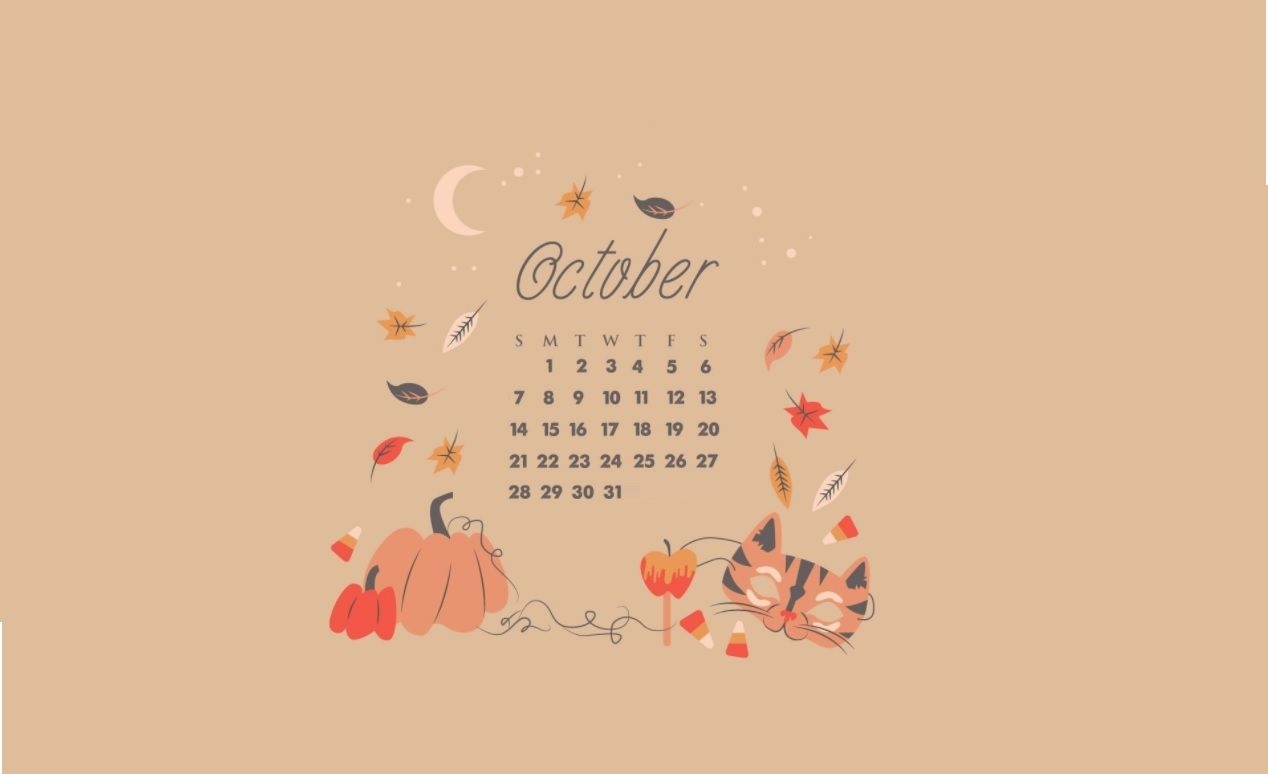 October 2018 Desktop Calendar Wallpapers Calendar 2018 In 2019 