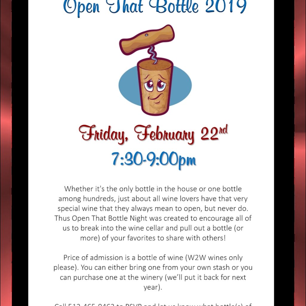 Open That Bottle Night 2019 Water2wine