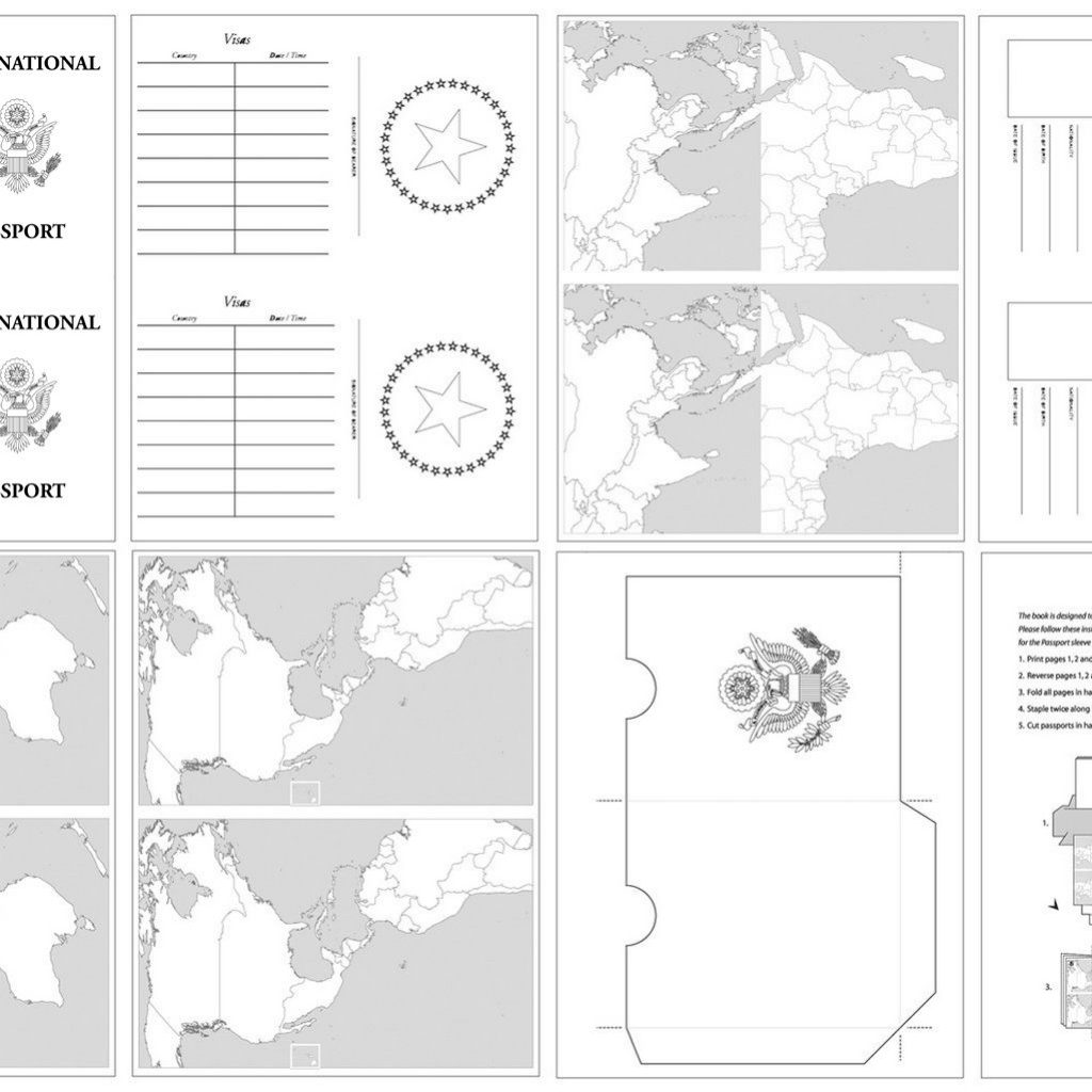 Passport Template For Kids Printable Passport Design Paper For