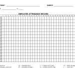 Printable Employee Attendance Sheet Template Form 15 Employee