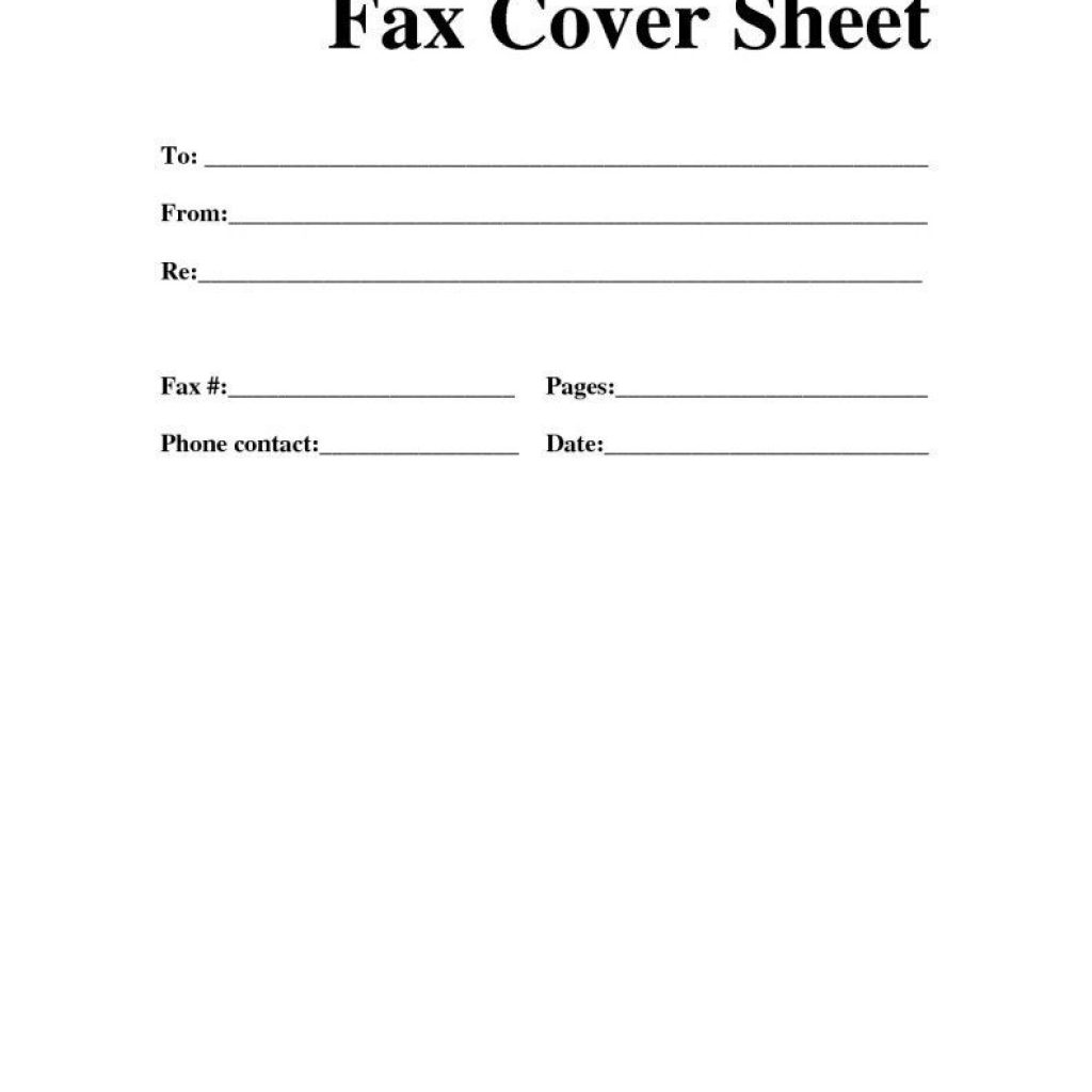 Printable Fax Cover Sheet Template Futuristic Vision Professional