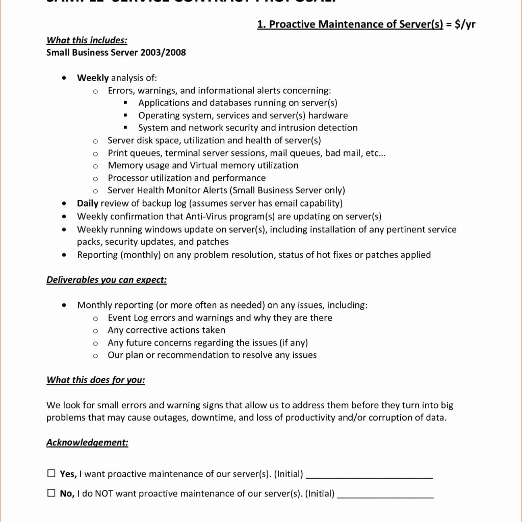 Proposal For Contract Work Template Or 7 Contract Proposal Template