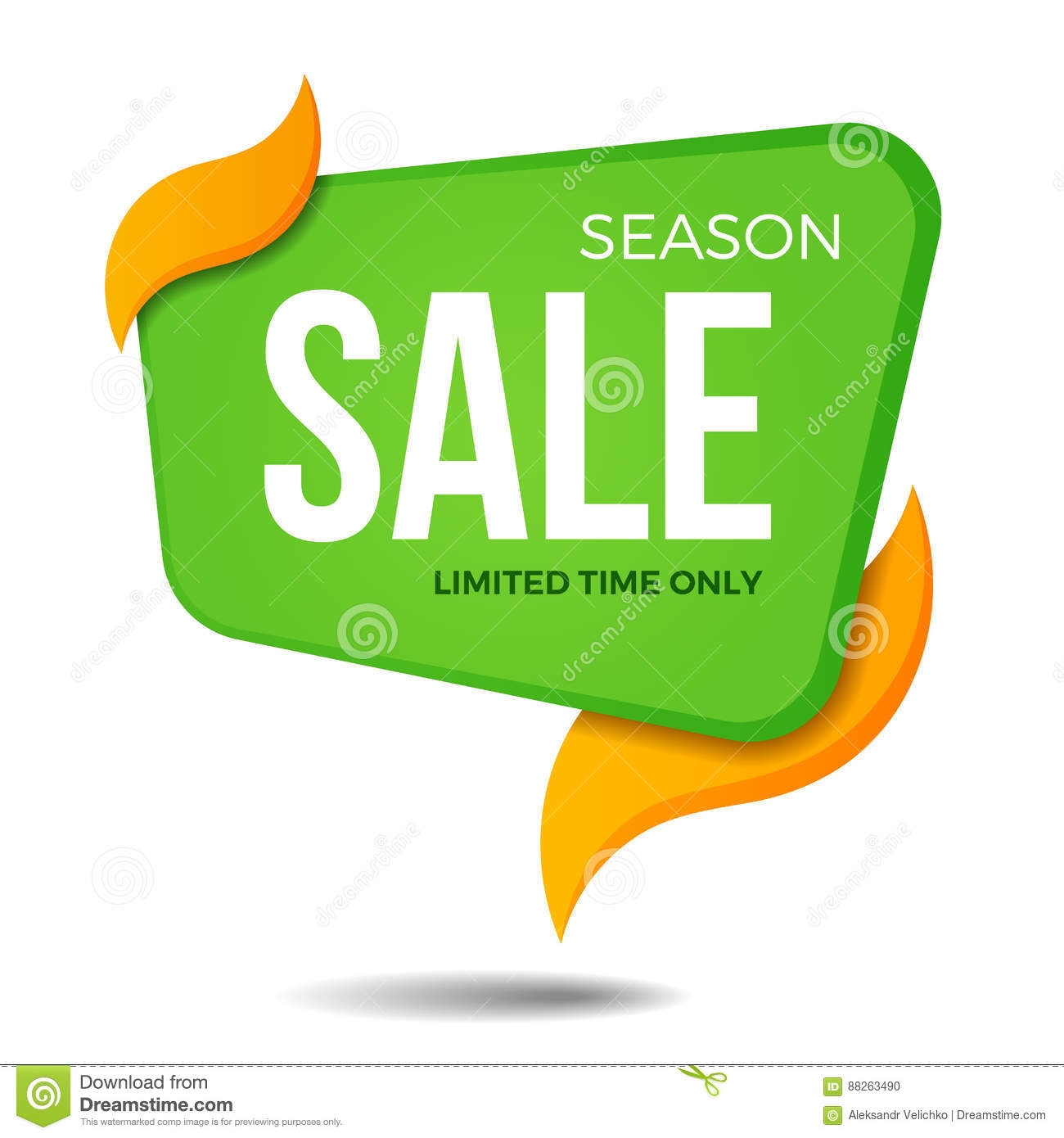 Season Sale Label Price Tag Banner Sticker Badge Template Design