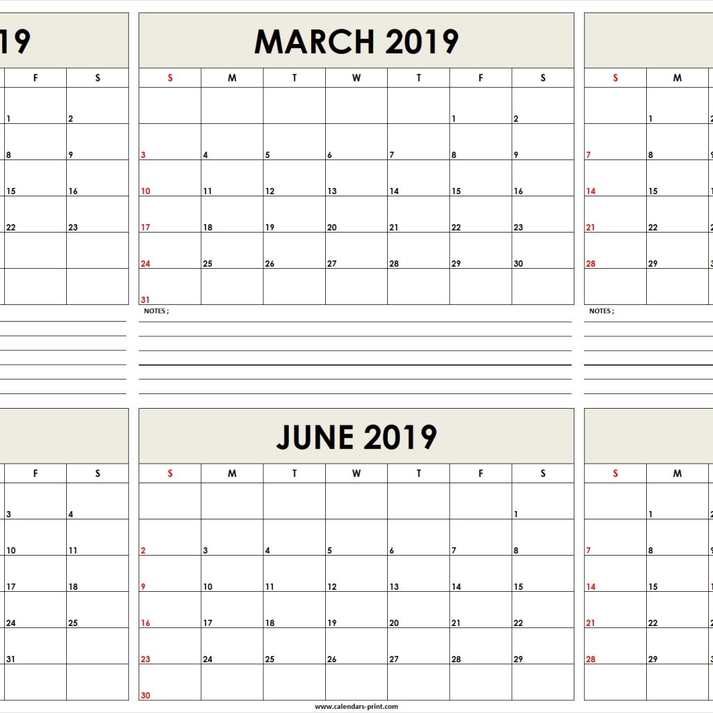 Six Monthly February 2019 To July 2019 Calendar Template Editable