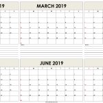 Six Monthly February 2019 To July 2019 Calendar Template Editable