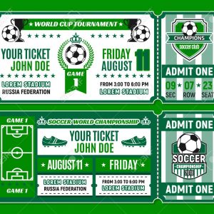 Soccer Ticket Template Of Football Tournament Invitation Football