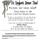 Spaghetti Dinner Ticket Template Spaghetti Dinner Ticket Presale